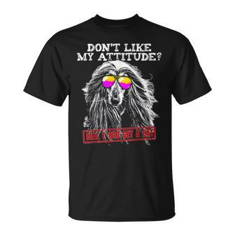 Funny Afghan Hound Attitude Unisex T-Shirt | Mazezy CA