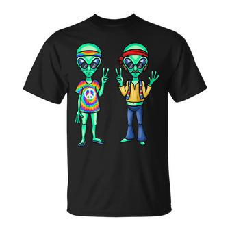 Funny Alien Alien Lover Hippie Aliens Unisex T-Shirt | Mazezy