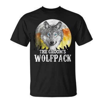 Funny Bachelor Party Grooms Wolf Pack Unisex T-Shirt | Mazezy CA
