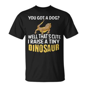 Funny Bearded Dragon Graphic Pet Lizard Lover Reptile Gift Unisex T-Shirt - Seseable