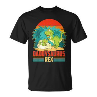 Funny Cute Daddysaurus Rex Unisex T-Shirt - Monsterry