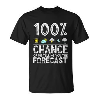 Funny Meteorology Gift For Weather Enthusiasts Cool Weatherman Gift Unisex T-Shirt - Monsterry DE