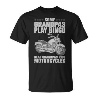 Funny Motorcycle For Grandpa Dad Motorcycle Lovers Riders Unisex T-Shirt - Seseable