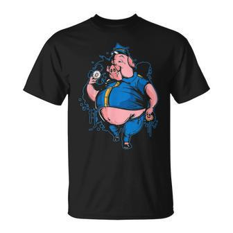Funny Police Officers Cops Are Pigs Unisex T-Shirt - Seseable