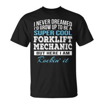 Funny Super Cool Forklift Mechanic Gift Unisex T-Shirt | Mazezy CA