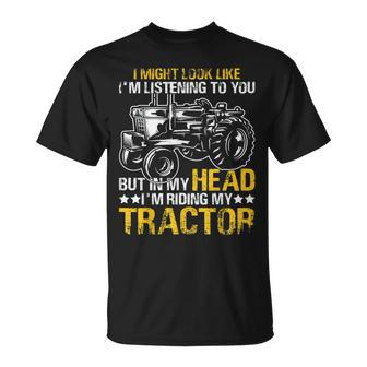 Funny Tractor Driver Firm Lifestyle Farming Tractors Unisex T-Shirt | Mazezy