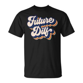Future Dilf Retro Hot Dad Vintage Mens Future Dilf T-Shirt - Seseable