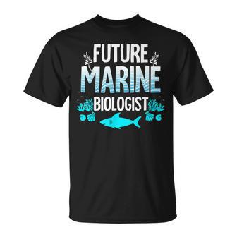 Future Marine Biologist Gift For Kids Ns Funny Biology Unisex T-Shirt | Mazezy