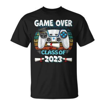 Game Over Class Of 2023 Video Gamer Graduation Gamer Unisex T-Shirt | Mazezy