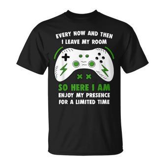 Gamer Every Now And Then I Leave My Room Gaming T-shirt - Seseable