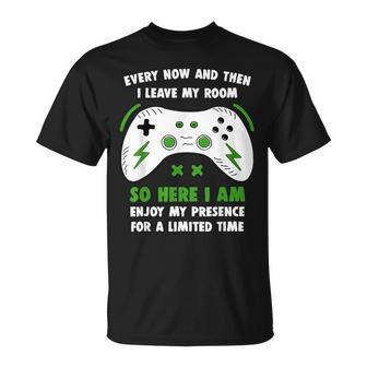 Gamer Every Now And Then I Leave My Room Gaming V3T-shirt - Seseable