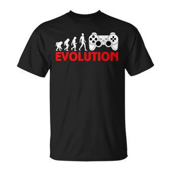 Gaming Zocken Konsole Evolution Gamer Geschenk T-Shirt - Seseable