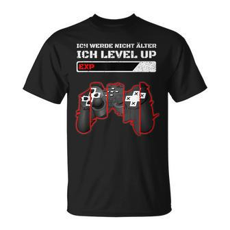 Gaming Zocken Konsole Ps5 Level Up Geburtstag Gamer Spruch T-Shirt - Seseable