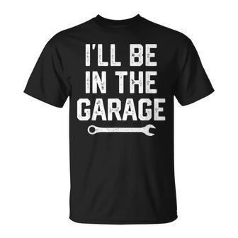 Garage Mechanic Dad Fathers Day Gift For Men Papa From Wife Unisex T-Shirt | Mazezy