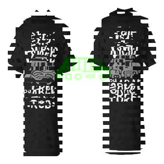 Garbage Truck Easily Distracted By Garbage Trucks Unisex T-Shirt | Mazezy