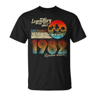 Geburtstag Legendary Since Dezember 1982 Geschenk T-Shirt - Seseable