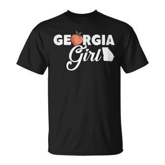 Georgia Girl Peachy Summertime Peach Lovers Peach Fans Gift For Womens Unisex T-Shirt | Mazezy