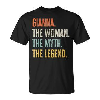 Gianna The Best Woman Myth Legend Funny Best Name Gianna Unisex T-Shirt - Seseable