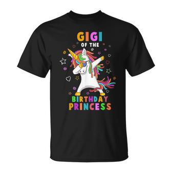 Gigi Of The Birthday Princess Lustiges Einhorn Dab-Geschenk T-Shirt - Seseable