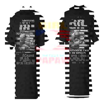 This Girl Who Kinda Stole My Heart She Calls Me Papaw T-Shirt - Seseable