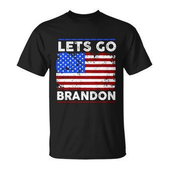 Lets Go Brandon Usa Flag Lgb United States T-shirt - Thegiftio UK