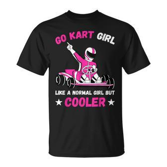 Go Kart Girl Go Kart Racing Girls Kids T-shirt - Seseable