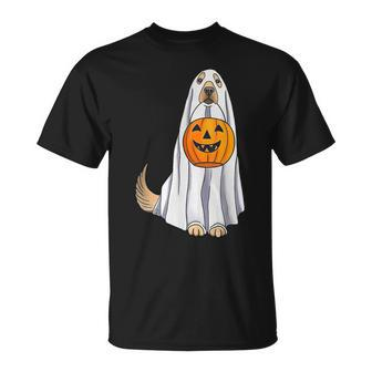 Golden Retriever Ghost Pumpkin Halloween Fall V3 T-shirt - Thegiftio UK