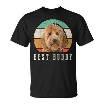 Goldendoodle Dad Doodle Mom Best Buddy Retro Vintage Dog T-Shirt - Seseable