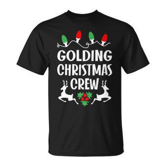 Golding Name Gift Christmas Crew Golding Unisex T-Shirt - Seseable