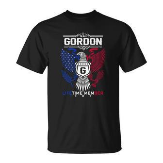 Gordon Name - Gordon Eagle Lifetime Member Unisex T-Shirt - Seseable