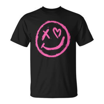 Graffiti Happy Face Smile Unisex T-Shirt | Mazezy