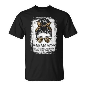 Grammy Like A Normal Grandma Only More Awesome Women Leopard Unisex T-Shirt | Mazezy