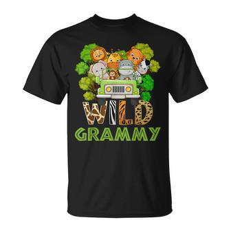 Grammy Wild Zoo Theme Birthday Truck Safari Jungle Unisex T-Shirt | Mazezy CA