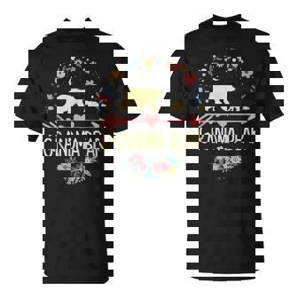 Grandma Bear Xmas Family Christmas Pajama Flower Grandma Unisex T-Shirt | Mazezy