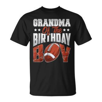 Grandma Football Birthday Boy Family Baller Bday Party Unisex T-Shirt | Mazezy CA