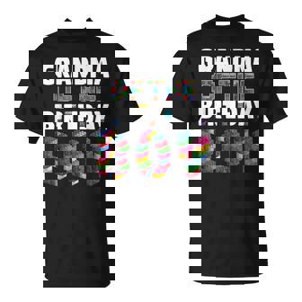 Grandma Master Builder Boy Building Blocks Birthday Bricks T-shirt - Thegiftio