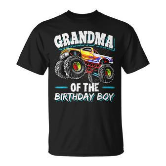 Grandma Of The Birthday Boy Monster Truck Birthday Party Unisex T-Shirt | Mazezy AU