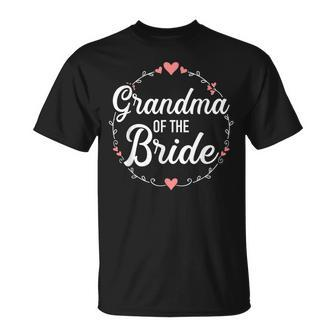 Grandma Of The Bride Wedding Unisex T-Shirt | Mazezy
