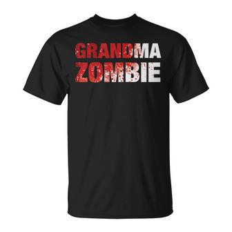 Grandma Zombie Granny Halloween Costume Gift For Womens Unisex T-Shirt | Mazezy