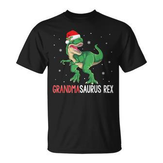 Grandmasaurus Grandma Dinosaur Christmas Funny Xmas Gift Unisex T-Shirt | Mazezy
