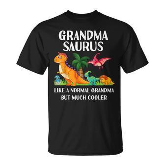 Grandmasaurus Grandma Saurus Women Dinosaur Family Matching Unisex T-Shirt | Mazezy