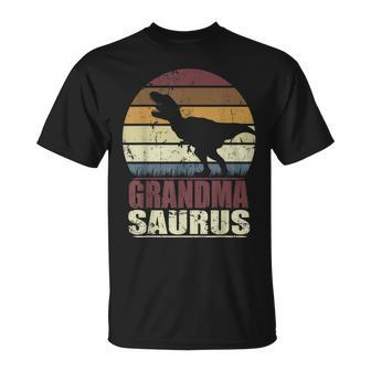 Grandmasaurus Grandmother Dino Family Grandma Dinosaur Unisex T-Shirt | Mazezy