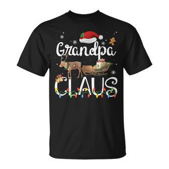 Grandpa Claus Funny Grandma Santa Pajamas Christmas Grandpa Unisex T-Shirt | Mazezy
