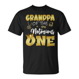 Grandpa Of The Notorious One Hip Hop Themed 1St Birthday Boy Unisex T-Shirt | Mazezy