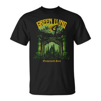 Graveyard Sun Iconic Green Lung Unisex T-Shirt | Mazezy