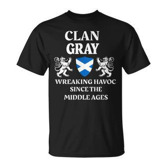 Gray Scottish Family Clan Scotland Name T-shirt - Seseable