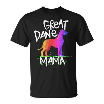 Great Dane Mom Mama Grandma Dog Lover I Great Dane Unisex T-Shirt | Mazezy