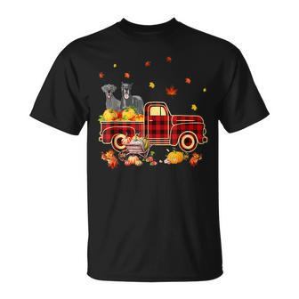 Great Dane Pumpkin Truck Fall Leaf Thanksgiving Halloween T-shirt - Thegiftio UK