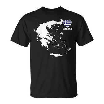 Greece Independence Day - Greek Heart Flag Map Kids Toddler Unisex T-Shirt | Mazezy