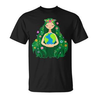Green Mother Earth Day Save Our Planet For Girls T-shirt - Thegiftio UK
